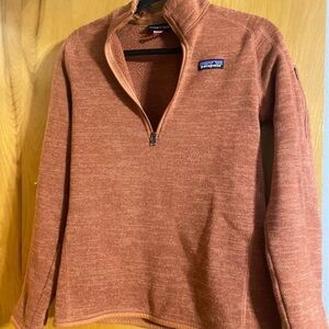 Patagonia Rust Quarter-Zip Fleece